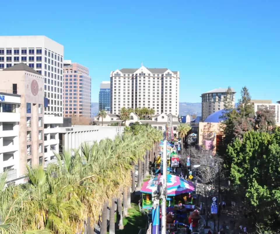 Downtown San Jose on a clear day