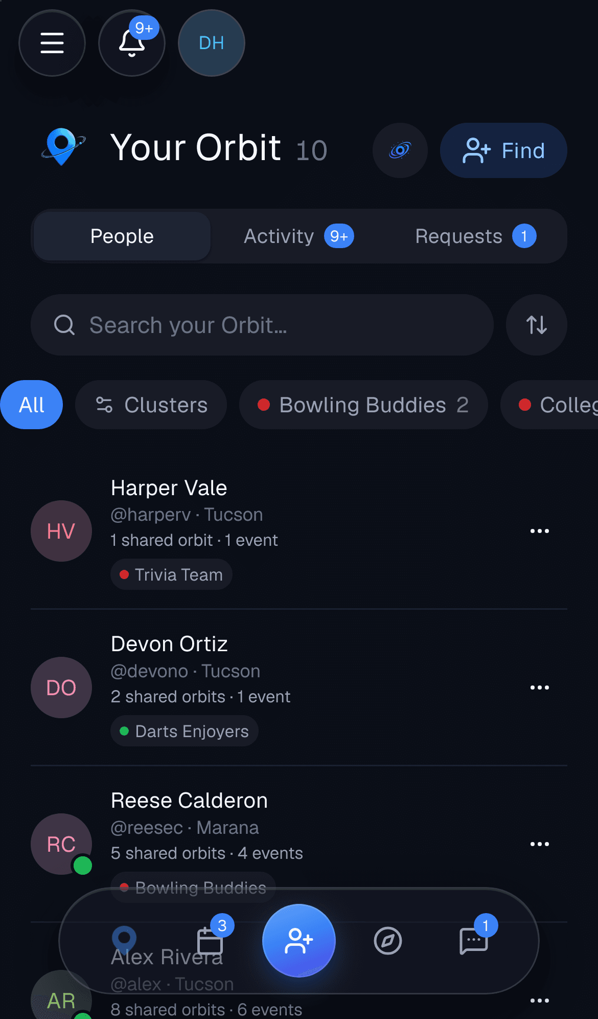 Social discovery in Joinue
