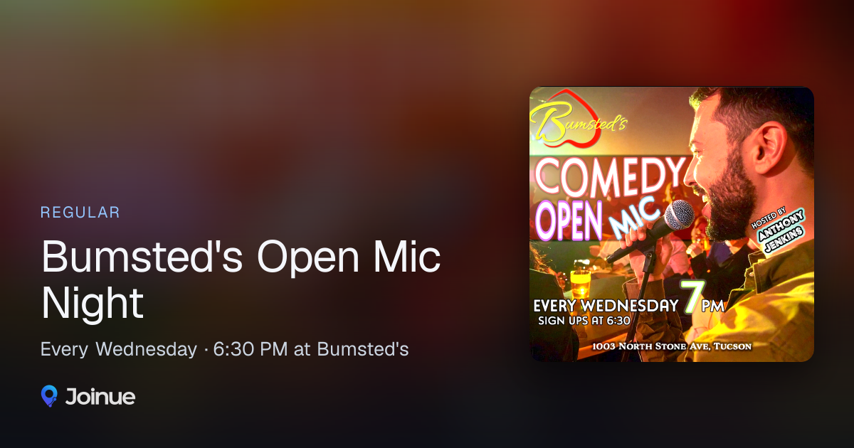 Bumsted's Open Mic Night