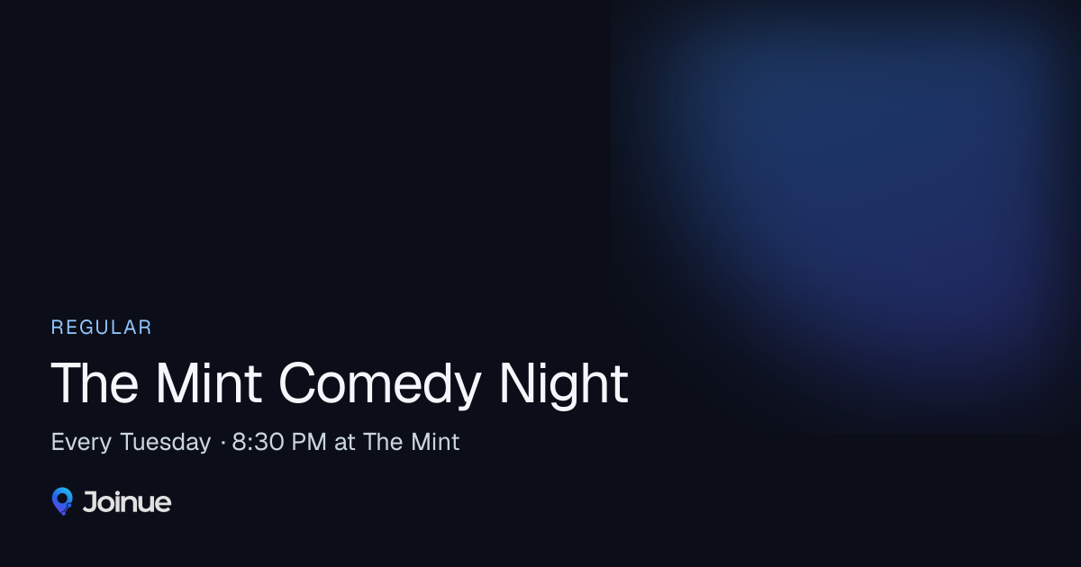 The Mint Comedy Night